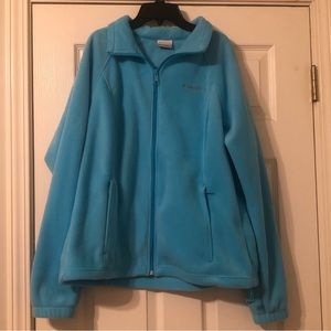 Columbia Blue Fleece Coat XL